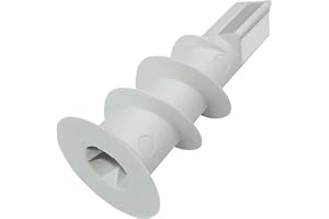 AERZETIX - C57869 - Juego de 50 tacos autoperforantes 8x34 mm para placas de yeso - para tornillos M4.5/5.0mm - sistema de fijación en paneles de yeso renovación - en plástico