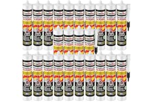 Isolbau Montagekleber Fix-Power - Extra starker Baukleber für Innen- & Außenbereich - 200 kg / 10 cm - Weiß, 24 x 480 g