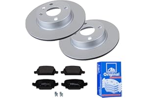 ATE BUNDLE ATE Bremsen-Set 2 Bremsscheiben + Bremsbeläge Bremsensatz Einbau Hinten Bremsscheiben-Set Scheibenbremsen IJF141G3Z6 passend für Opel Tigra TwinTop X04