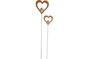 ‎FRANK FLECHTWAREN FRANK FLECHTWAREN Heart Stud Silver Ball Set of 2 15 x 96 cm 21 x 120 cm