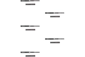 Emuca - Glissières pour tiroir avec roulement à billes 45mm x 300mm, Lot de 5 paires de coulisses à sortie totale, Noir