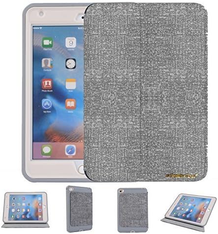 iPad mini 4 Case,by eSellerBox® Heavy Duty Full-body Rugged Armor Hybrid Multi-Layer Defense Protective With kickstand Stand Holder Built-in Screen Protector Case Cover (Grey)