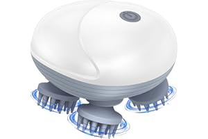 Ankilo Massaggiatore Portatile per Cani e Gatti, Massaggiatore Elettrico per Gatti e Cani, con 4 Teste Massaggianti Girevoli, Tre Modalità, per Alleviare i Muscoli Rigidi e Tesi