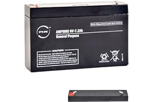 AXPOWER INSPIRATIONAL TECHNOLOGY EMPOWERING PEOPLE NX, 6V Battery, 6 Volt 7ah battery, 6V 7.2Ah Lead Acid Rechargeable Battery For General purpose, Quad Bikes, Childrens Kids Toy Electric Ride on Car Battery, Motorcyle ride on bike, (6V - 7Ah / 7.2Ah)