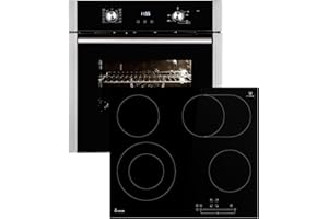KKT KOLBE Herdset Autark | 60cm Backofen EB8010ED + 59cm Kochfeld KK590RL | Grill | Umluft | Heißluft | Teleskopauszüge | Timer | Wärmeschutzverglasung | Kindersicherung | SET8010KK59RL