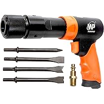 Pistola Pneumatica Antiruggine 4500U/min - Con 4 Scalpelli E 19 Aghi