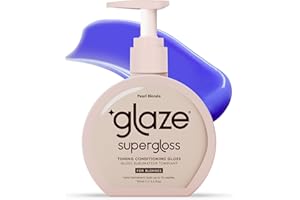 Glaze Supergloss Color Conditioning Gloss With Dispensing Pump – Hydrating Semi-Permanent Color Hair Gloss & Shine Boost – For Light Blonde Hair – 6.4 Fl Oz - Pearl Blonde
