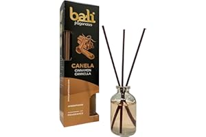 Bali fragancias Ambientador Mikado CANELA Difusor con varillas de ratán para tu salón, comedor o cualquier estancia de tu hogar, fragancias seleccionadas, Aromaterapia, Perfumado (30 ml)
