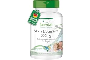 Fairvital | Acide alpha lipoïque 300mg (Alpha-lipoic acid, ALA) - Fortement dosé ! - Lot de 90 gélules pour 3 mois !