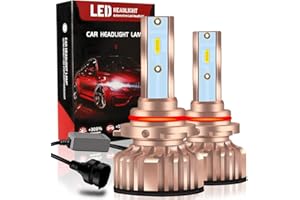 KaiDengZhe 9005 HB3 Bombilla de Faro LED Súper Brillante Xenón Blanco 85W 6000K Faros Delanteros LED de Coche Bombilla Halógeno Reemplazo de Faro Kit de Conversión de haz Bajo/Alto(paquete de 2)