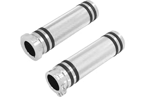 HDBUBALUS Motorrad-Griffe, 25 mm, CNC-Griff, Handgriffe für Harley Sportster Touring Dyna Softail Custom