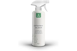 eco:fy Déflecteur de pluie pour vitres miroirs visières de casque avec effet perlant et anti-salissures Vitres vitrifiées Vitres vitrifiées Déflecteur de pluie (0,5)