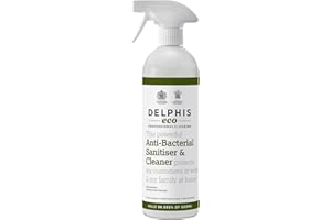 DELPHISECO Delphis Eco Antibacterial Kitchen Surface Cleaner 700ml | Kills 99.999% of Bacteria & Viruses incl. Enveloped Viruses | Anti-Bac surface spray