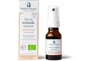 Ballot-Flurin - Spray Nomade Apaisant - Sans Alcool - À la Propolis Blanche - 15 ml - Ingrédients 100% Français biologique