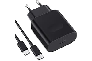 NOZDORMU USB C Schnellladegerät, 2M Ladekabel und 25W Ladegerät für Samsung Galaxy S24 /S24+ /S24 Ultra /S23 /S22 /S21 /S20 te 20 /S10 /S9 /A73 Adapter Ladestecker Power Plug Schnellladekabel