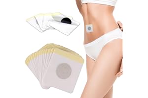 Lamkrtlp Parche para el Ombligo, Parches de Vientre de Ajenjo, Envuelto individualmente Parche de artemisa, para mujeres y hombres (60 piezas)