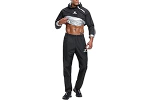 ‎HOTSUIT HOTSUIT Schwitzkleidung für Herren, Sweatshirt, Hose und Jacke, Gewichtsverlust, Sport, Sweatshirt, Sauna-Kleidung, Schwitzanzug, für Sweatsport