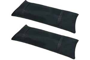 changshengda Befüllbare Sandsäcke - 2er Pack Schirmständer Gewichtsbeutel für Sonnenschirme, Ampelschirme und Gartenmöbel (Schwarz)