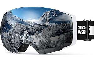 OutdoorMaster gafas de esquí PRO - Lente intercambiable sin marco 100% Protección UV400 Gafas Ski Snowboard for Mujer & hombre