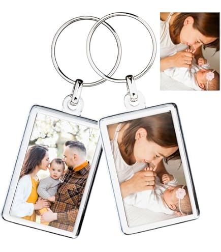 Personalized Master Llavero Con Colgante De Corazón Con Foto Y Calendario De Fecha Personalizado Para Parejas Amantes, 1 Foto Negra