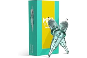 INKin Aghi Tattoo, Cartucce ad Aghi per Tatuaggi #10 Bugpin 0,3MM 5RL Round Liner L-Taper, Aghi per Tatuaggio Durevoli dal Design Aggiornato con Membrana Professionale e Aghi Affilati Per Tatuatore