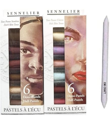 Sennelier Professional Dry Pastel, 06 Colores, Tonos De Piel Pálidos