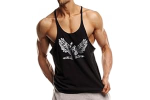 palglg Uomo Muscle T-Shirt da Senza Maniche Athletic Tank Top per Allenamento Fitness