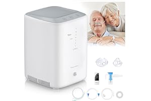 Dastre Portable Oxygen Concentrator, Oxygen Machine 93%±3%, O2 Generator High Purity 1-7L/min Flow Adjustable, Intelligent Oxygen Concentrator, Remote Control, Use for Home & Office