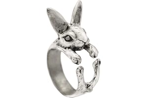 CrownOfRibbons Adjustable Rabbit Ring, Alice in Wonderland Jewellery, Animal Lover Gift, Teenager Girl, Woman