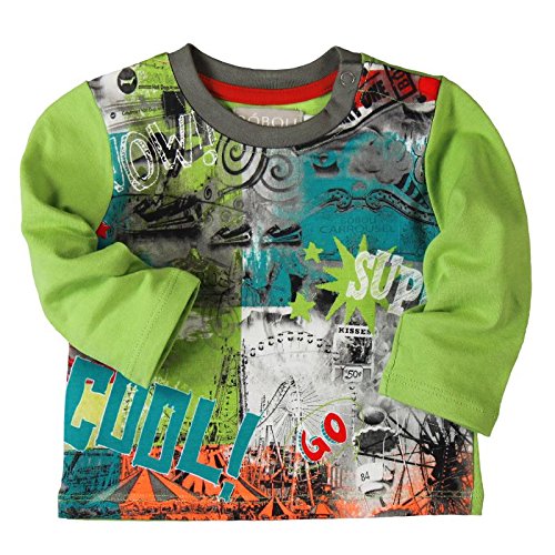 BÓBOLI Baby-Girls Camiseta Punto Liso Shirt, green, size 2 years