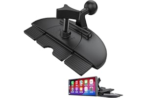 Epronic Replaceable CD Slot Carplay Car Stereo Mount Apple Carplay GPS Navigator Holder Base 17.2mm Ball Joint Phone Holder Portable Car Radio Bracket