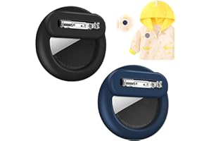 AXFEE Traqueur GPS Caché Airtag, Étui avec Broche, Support Anti-Perte, Protection pour Enfants, Personnes Âgées, Vêtements (Airtag Non Inclus)