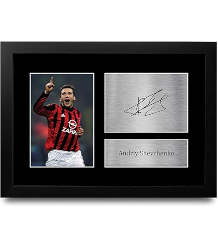 Photo Dédicacée Roberto Baggio Et Franco Baresi, Autographes Originaux, 20x25 Cm