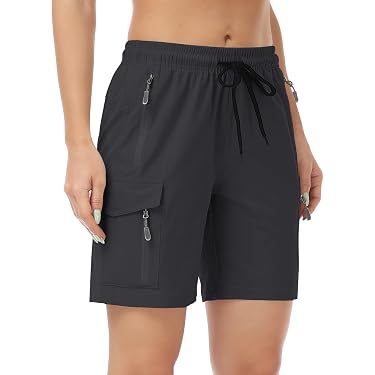 Pantaloncini Cargo Estivi Da Donna – Leggeri, Asciugatura Rapida, Impermeabili Con 6 Tasche, UPF 50
