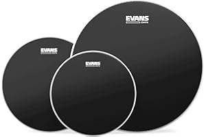 Evans ETP-ONX2-S Onyx (schwarz) Tom Pack Standard 30,4 cm (12 Zoll), 33 cm (13 Zoll), 40,6 cm (16 Zoll) Felle