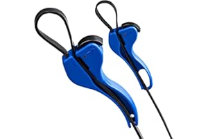 CHEVVY 2-tlg Einstellbar Bandschlüssel 16cm und 11cm Gummi Gürtel Spanner Schraubenschlüssel Glasöffner Blau Universal Ölfilterschlüssel für Autoreparatur Schiffsreparatur Pipelinereparatur