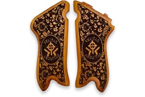 ZIB GRIPS MANOPOLE ZIB | Impugnatura in legno per pistola tedesca Luger P08 della Seconda Guerra Mondiale realizzata a mano in legno di noce Veritas Aequitas 2