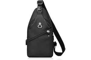 UieaMsio Brusttasche Herren,Sling Crossbody Bag,Multifunktionale Crossbody Brusttasche,Leichte Bag Brusttasche, für Radfahren,Reisen,Herren und Damen