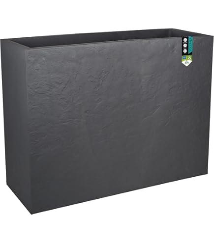 DEROMA Pflanztopf Millenium Kunststoff anthrazit 49 cm: Amazon.de: Garten