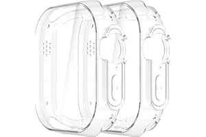 Simpeak 2-Stück Hülle Kompatibel mit Apple Watch Ultra 3/Ultra 2/Ultra 49mm, Schutzhülle Leicht Weiche Silikon Ultradünne TPU Case Kompatibel für iWatch 49mm - Transparent