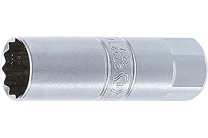 BGS Douille pour bougie d'allumage Douze pans - Carré 10 mm (3/8") - SW 16 mm 2792