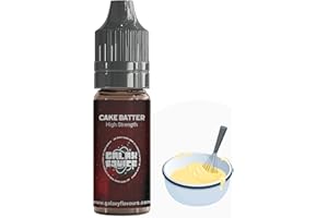 GALAXEJUICE Cake Batter Flavouring - High Strength Food Flavoring - 230+ Flavours -10ml Bottle.