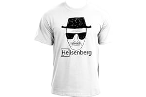 INKROAD Heisenberg Wanted Sketch Walter White Mr. White Breaking Bad Inspired T-Shirt