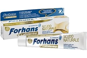 Forhans, Dentifricio Gel Scudo Naturale, con Lattoferrina, Azione Antibatterica per il Cavo Orale, Protezione Naturale, 75 ml
