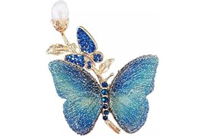 Vbvbip Enchanted Menagerie Brooch, 8 Styles Luxury Animal Brooch Collection, Gold Plated Crystal Peacock Swan Phoenix Bee Butterfly Pin for Women, Elegant Jacket Blazer Scarf Hat Pin Jewelry Gift
