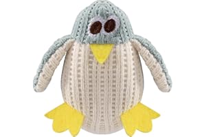 YSQEVN Juguetes con Hierba Gatera Suave Juguetes de Peluche para Gato Forma de Pingüino Juguetes Interactivos para Cachorros Mascota Dientes Limpios