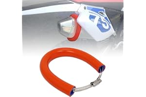 JFG RACING 64 cm/25,2" Protection Pot Echappement Moto,Protection Collier Echappement Réglable Universelle pour Pit Dirt Bike Motocross Supermoto Enduro Scooter Orange