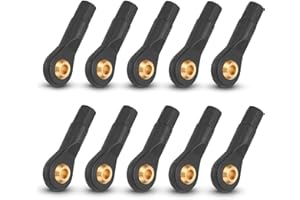 SUNGOOYUE 10 Uds M3 RC Tie Rod Ball Head, Pl¨¢Stico Resistente Al Desgaste M3 Tie Rod End Ball Joint Link Ball Head Compatible con 1 de 10, 1 de 12