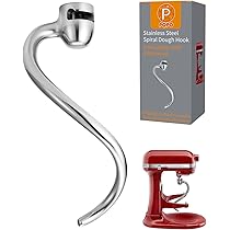 Gancio per impasto in acciaio inossidabile per impasto, accessori per miscelatore, gancio di ricambio in acciaio inossidabile