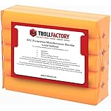 TFC Troll Factory Modelliermasse I Formenbau Plastilin I weich bleibend, orange I 1 x 1000 g